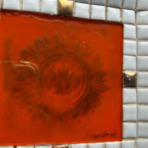 Vintage mcm vintage George’s briard tiled plate - Picture 2 of 8